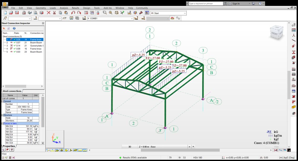 Galpón Básico  | Autodesk Robot Structural Analysis